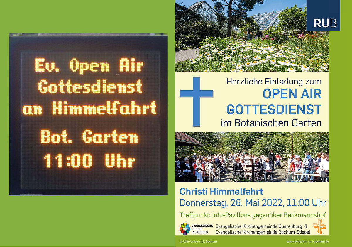Himmelfahrtstag: "Gottesdienst in der Botanik"